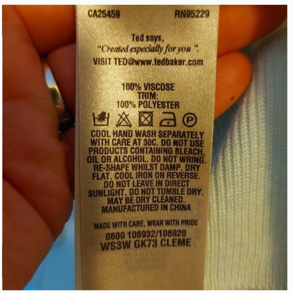 Ted Baker Cleme Wallpaper Print Cardigan Sweater size 1 nwot - Picture 13 of 13